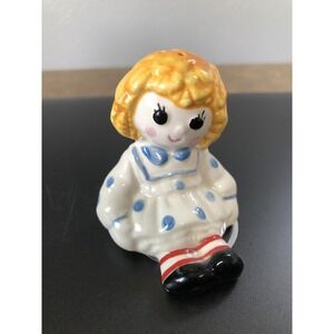 Raggedy Anne salt shaker ceramic Avon